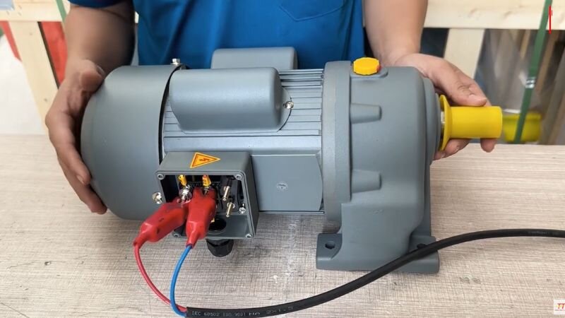Đấu dây cho motor giảm tốc 1 pha