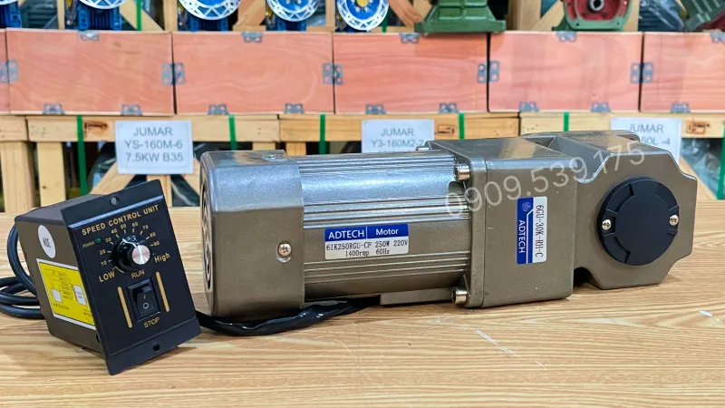 Thiết kế tổng quan motor giảm tốc mini 250w
