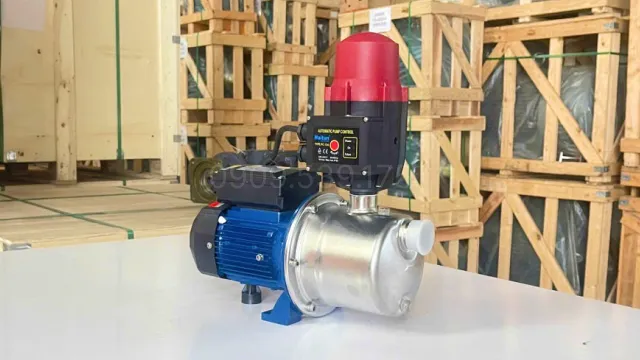 Vị trí chính diện Bơm tăng áp 0.75kW 1Hp