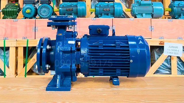 Vị trí đối diện máy bơm nước 3 pha 15kW 20Hp