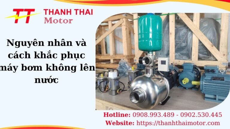 Máy bơm không lên nước