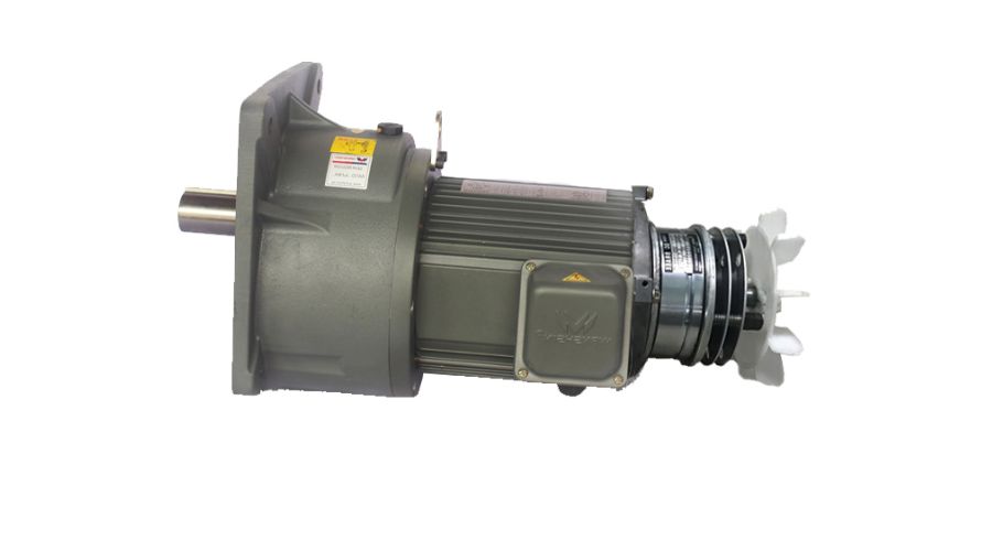 Motor giảm tốc có phanh 1.5kW 2Hp mặt bích