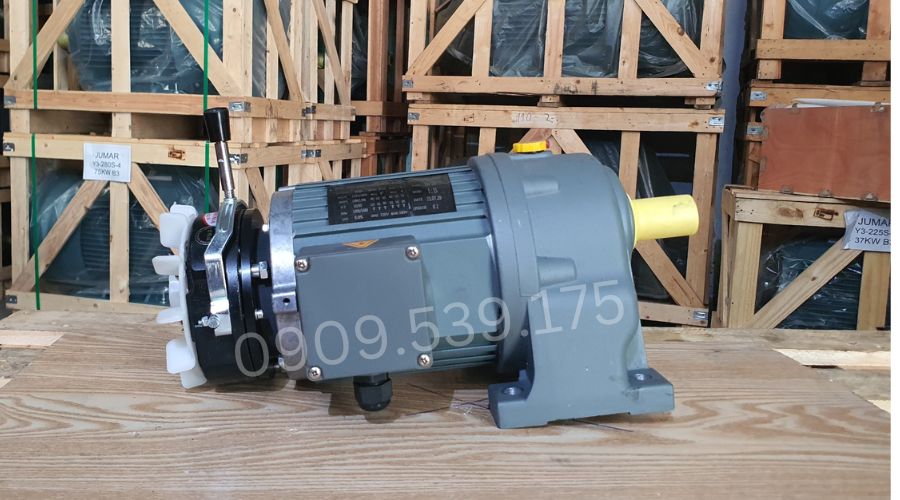 Thiết kế tổng quan motor giảm tốc có phanh 1.5kW 2Hp