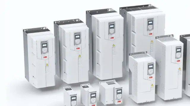 Gốc nhìn bên ngoài biến tần ABB 0.75kW