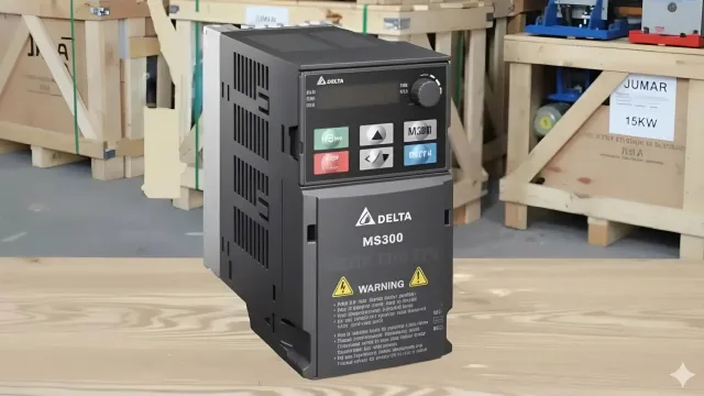 Góc nhìn trực diện của Biến tần Delta 22kW
