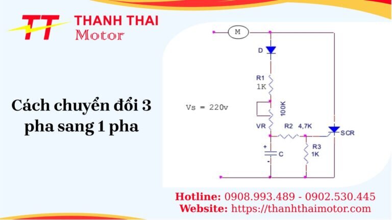 Cách chuyển đổi 3 pha sang 1 pha