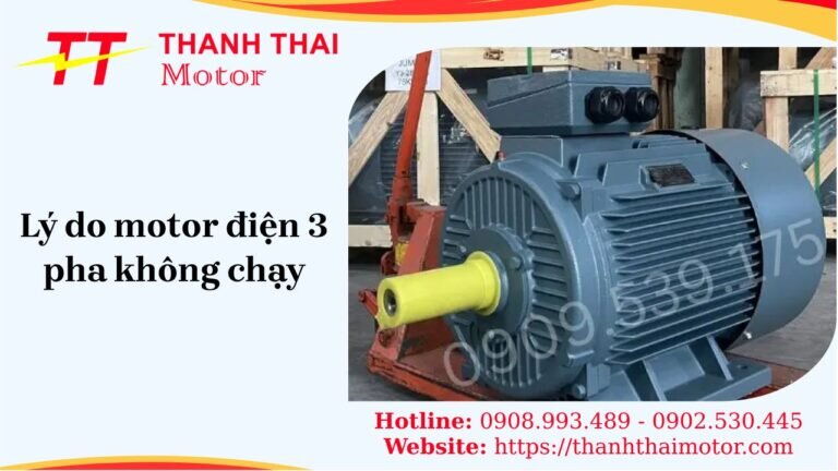 Lý do motor điện 3 pha không chạy: Phân tích nguyên nhân và giải pháp