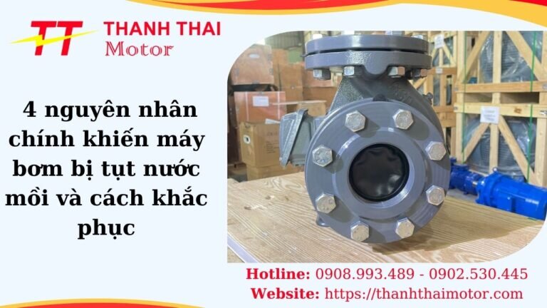 Máy bơm bị tụt nước mồi