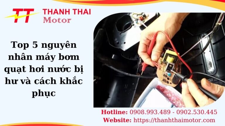 Máy bơm quạt hơi nước bị hư