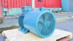 Cận cảnh phía sau và cánh quạt Motor biến tần 3 pha 45kW 60Hp