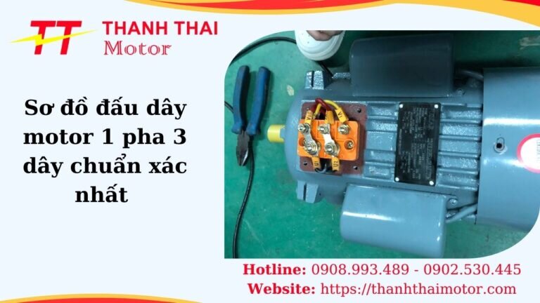 Sơ đồ đấu dây motor 1 pha 3 dây