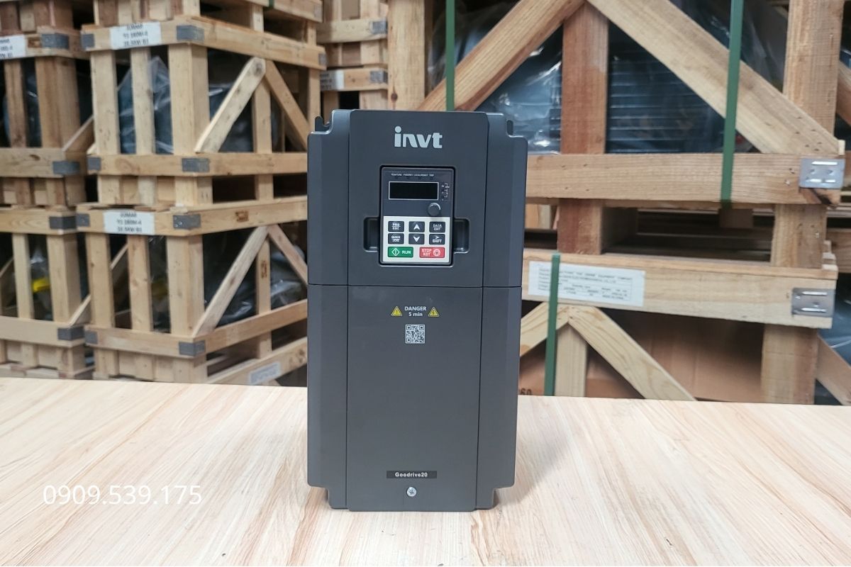 Bàn phím biến tần INVT với các phím điều khiển và cài đặt thông số
