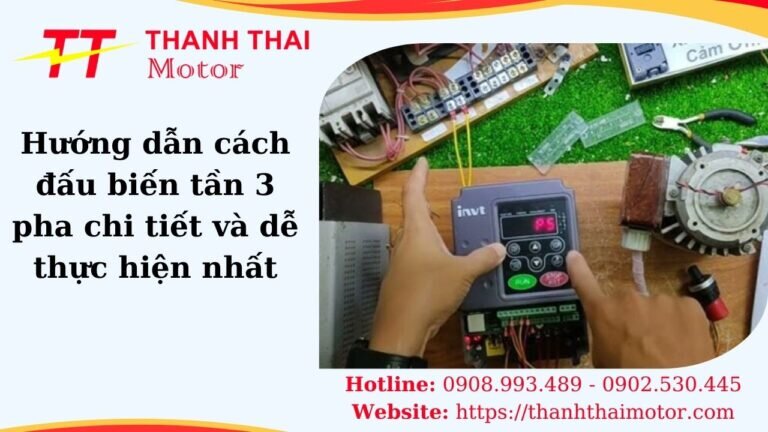 Cách đấu biến tần 3 pha
