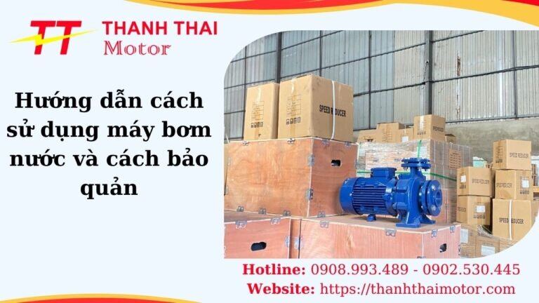 Cách sử dụng máy bơm nước