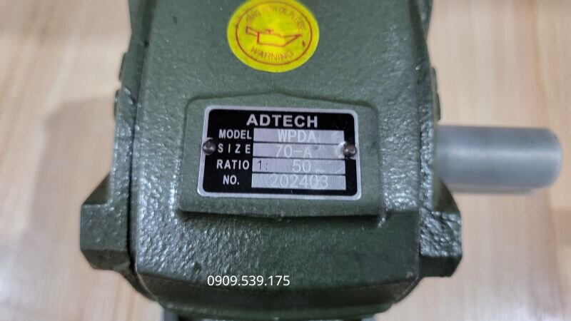 Guide to reading nameplates on the WPDA gearbox