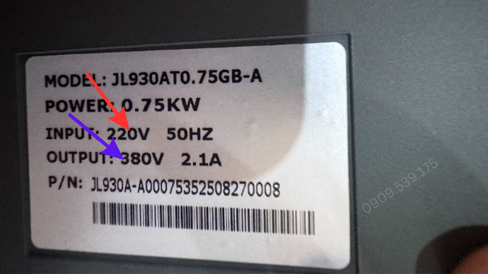 Sử dụng biến tần vào 1 pha ra 3 pha 380V cho đấu sao