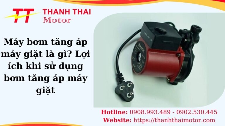 Sử dụng bơm tăng áp máy giặc