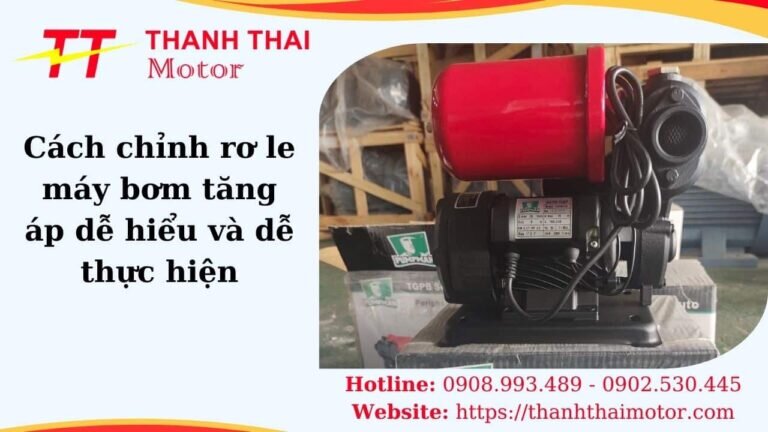 Cách chỉnh rơ le máy bơm tăng áp