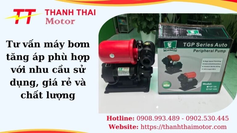 Tư vấn máy bơm tăng áp