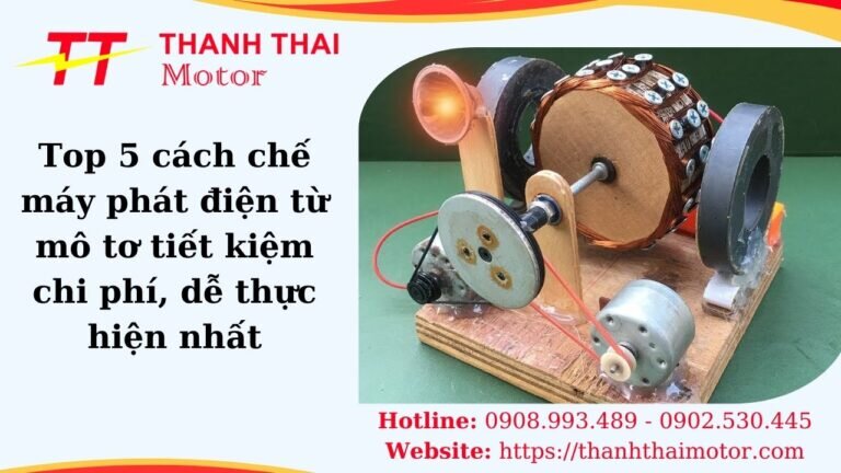 Chế máy phát điện từ mô tơ