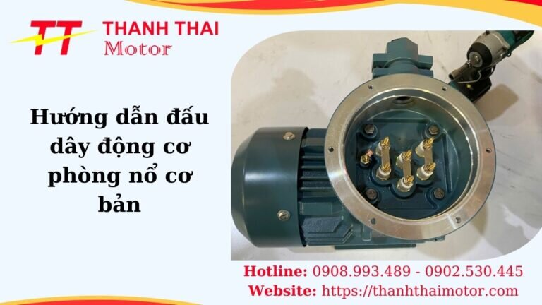 Đấu dây động cơ phòng nổ