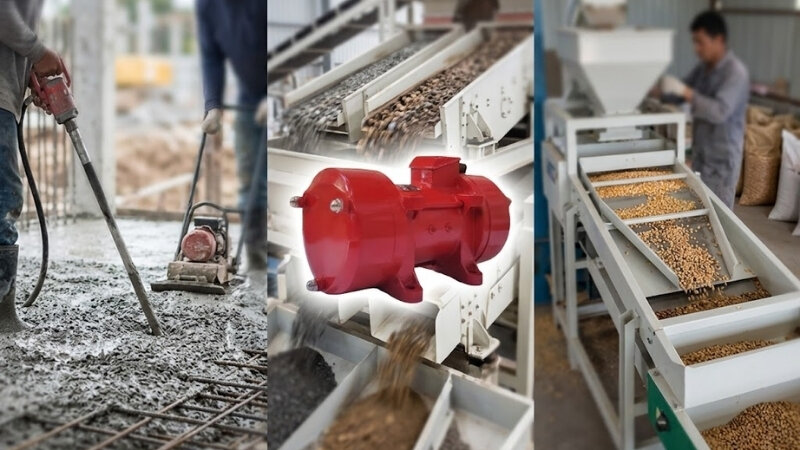 Ứng dụng của motor rung đầm rung 3 pha