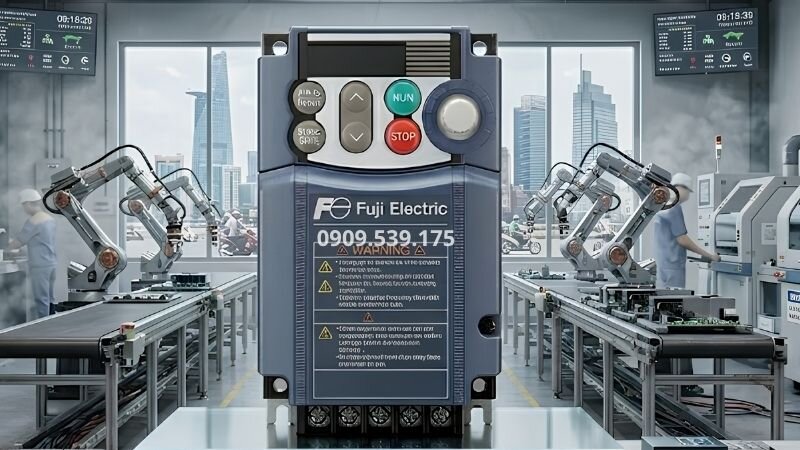 Biến tần Fuji trên 10kW hoạt động bền bỉ trong các hệ thống.