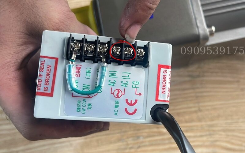 Đấu dây cho motor giảm tốc mini