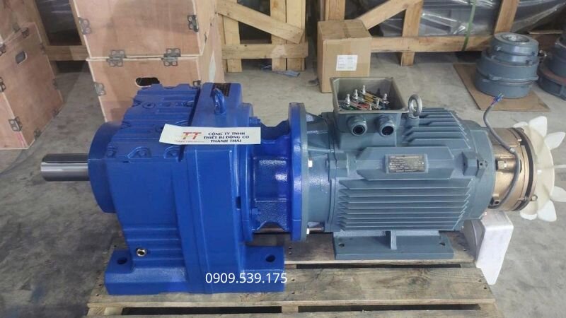 General design of the brake gear motor