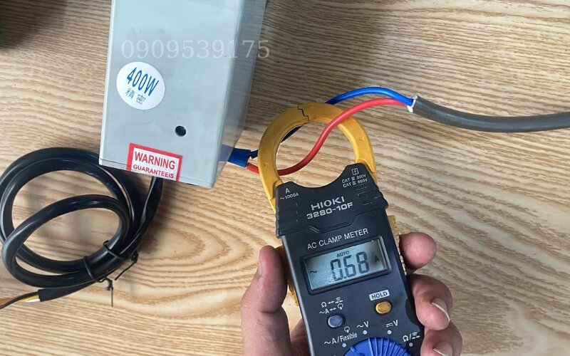 Tiến hành đo ampe không tải cho motor giảm tốc mini