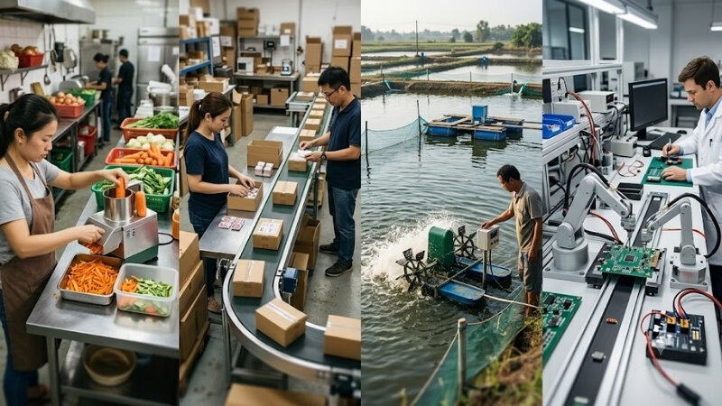 Ứng dụng của động cơ giảm tốc mini 1 pha