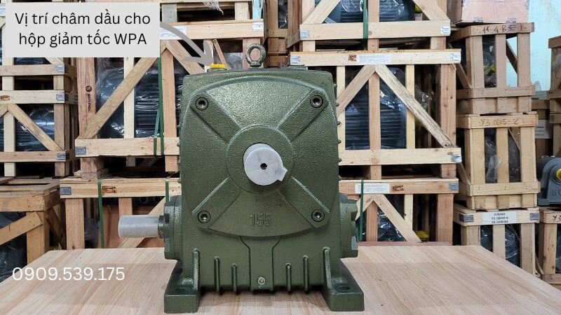 Cách châm dầu cho hộp giảm tốc trục vít WPA
