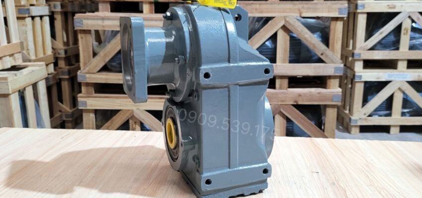 F-Series Parallel Shaft Helical Gearbox is a mechanical device designed to reduce rotational speed from an electric motor and increase output torque