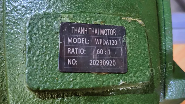 Cận tem của hộp giảm tốc trục vít WPDA 120