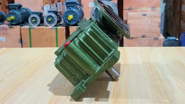 Gốc nhìn bên ngoài hộp giảm tốc trục vít WPDX 200
