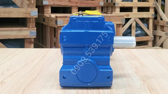 Góc phía sau của Motor giảm tốc tải nặng trục vuông góc S 22kW 30Hp