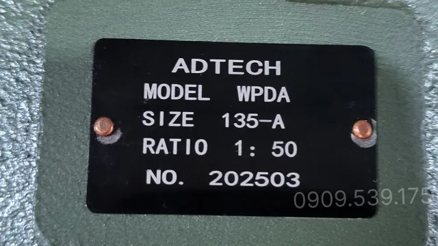 Tem của hộp giảm tốc wpda 135