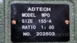 Tem của hộp giảm tốc WPO 155