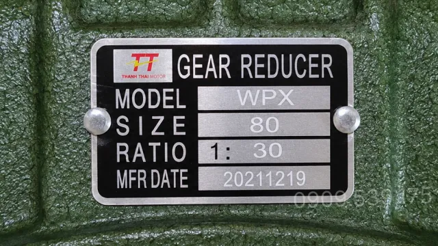 Tem của hộp giảm tốc WPX 80