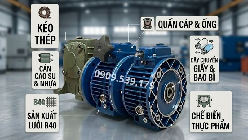 Ứng dụng của điều tốc cơ 3 cấp.