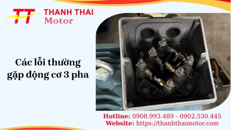 Các lỗi thường gặp động cơ 3 pha