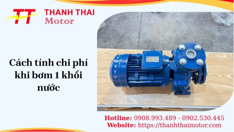 Cách tính chi phí khi bơm 1 mét khối nước