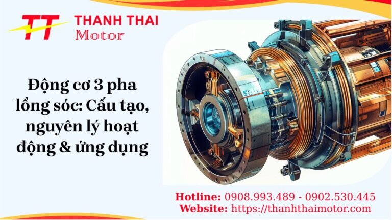Động cơ 3 pha lồng sóc: cấu tạo, nguyên lý hoạt động và ứng dụng