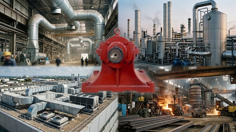 Ứng dụng gối đỡ quạt ly tâm trên 10kW