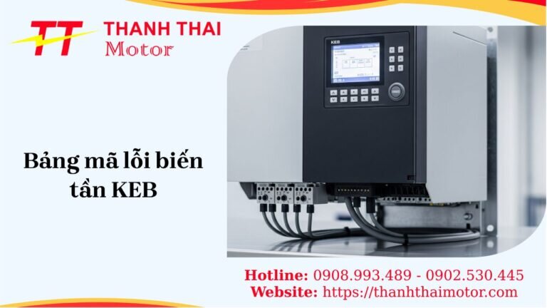 Bảng mã lỗi biến tần KEB