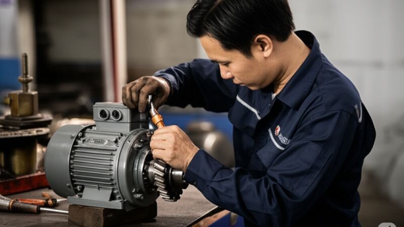 Bảo dưỡng định kỳ động cơ giảm tốc có thắng 3 pha