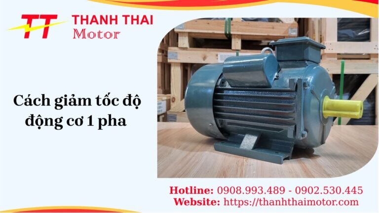 Cách giảm tốc độ động cơ 1 pha