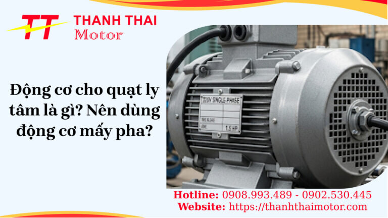 động cơ cho quạt ly tâm