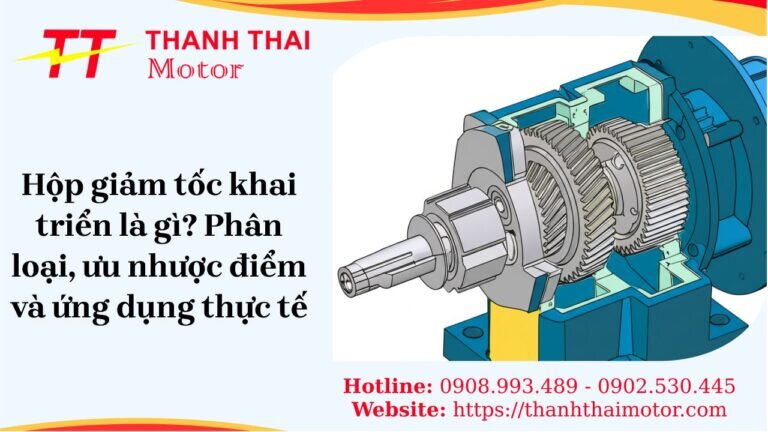Hộp giảm tốc khai triển là gì? Phân loại, ưu nhược điểm và ứng dụng thực tế