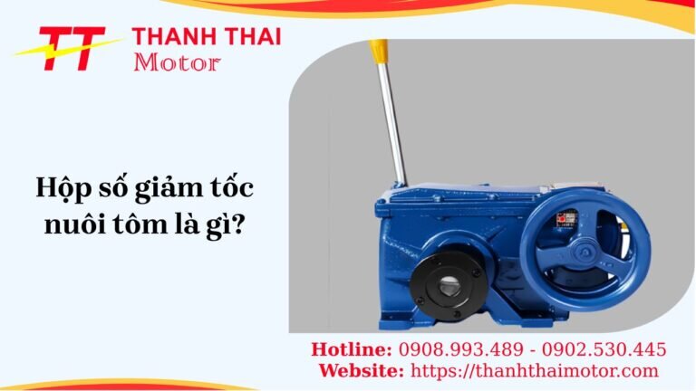 Hộp số giảm tốc nuôi tôm và giá bán hộp số giảm tốc GT10 mới